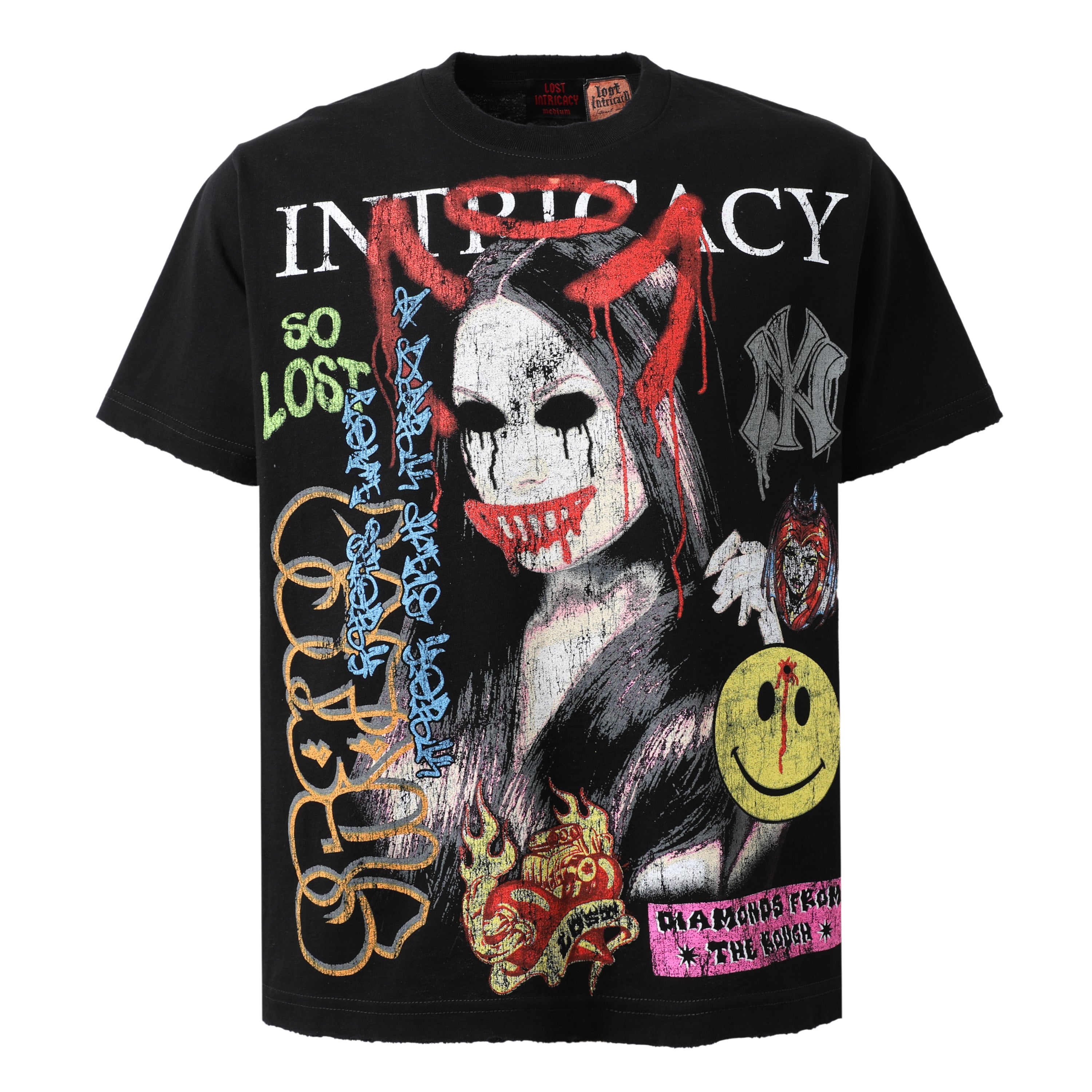 BLACK FRONT PAGE MAG T-SHIRT – Lost Intricacy