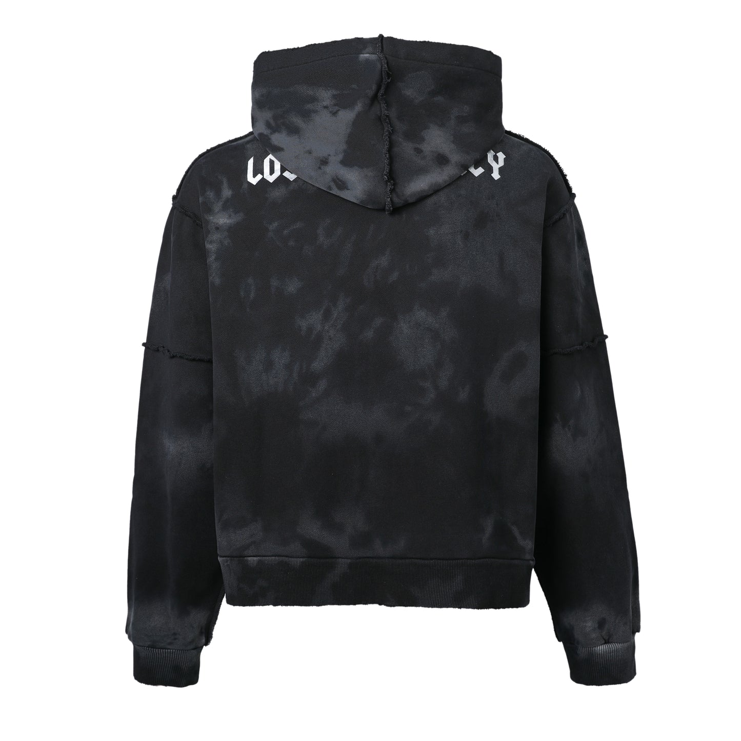 BLACK SPLATTER RHINESTONE HOODIE